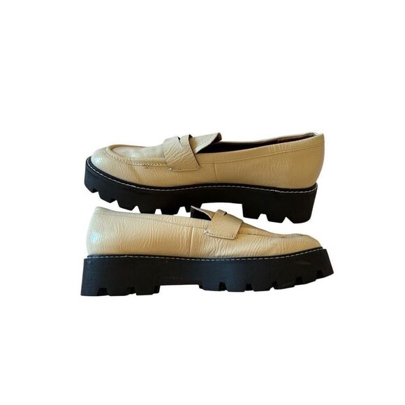 Franco Sarto Womens Beige Leather Round Toe Slip On Loafers Shoes Size 8.5 - Picture 12 of 14